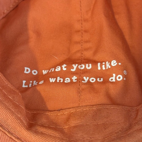 Warm Orange Life Is Good Hat Unisex One Size - Picture 7 of 12